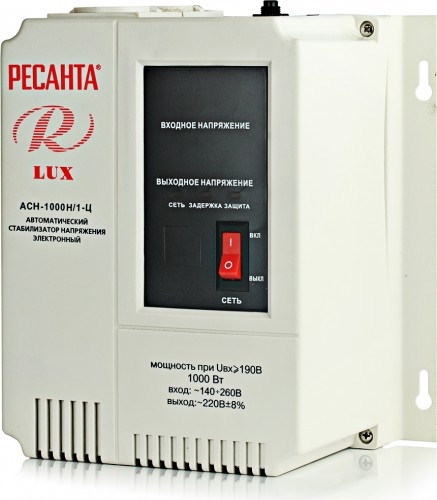 Стабилизатор напряжения Ресанта Lux АСН-1000 Н/1-Ц