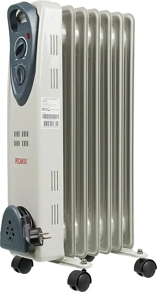 Масляный радиатор Ресанта ОМ- 7Н (1,5 кВт)